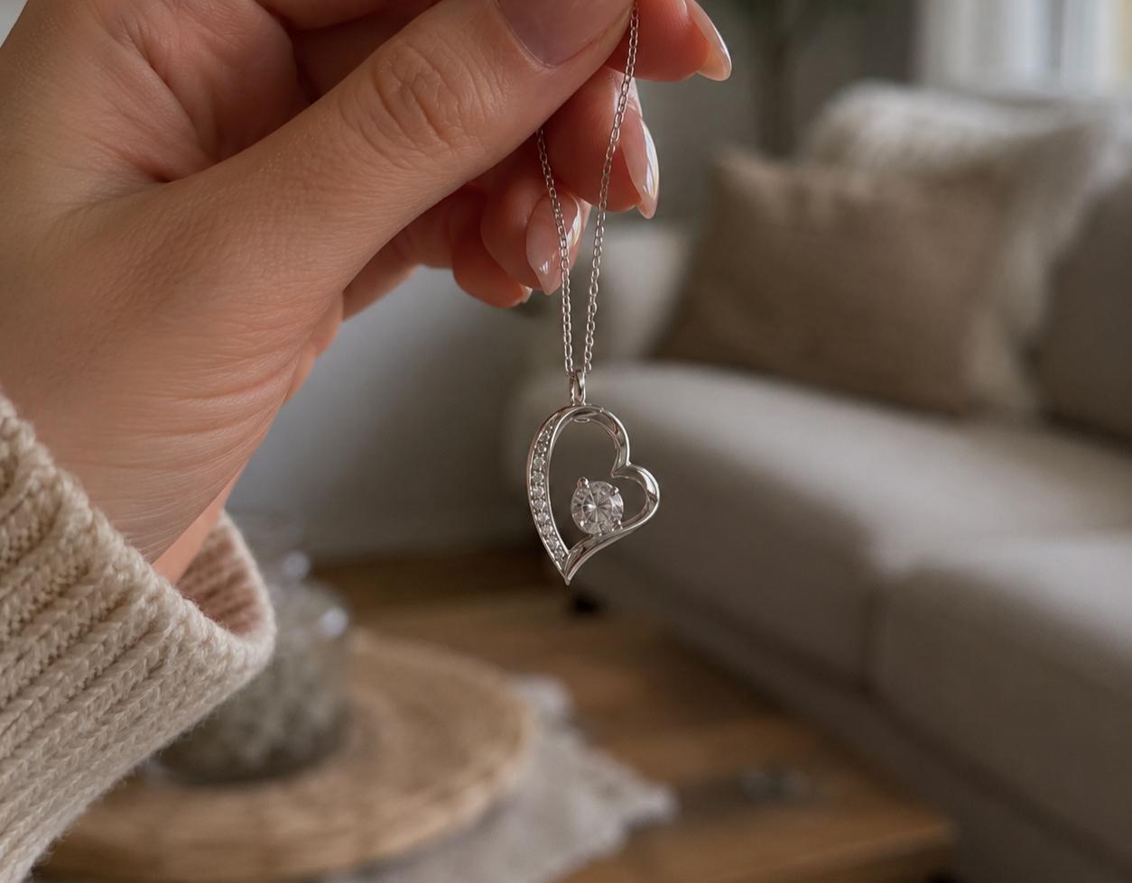 Kette für Mama im Mahagoni-Lichterkästchen